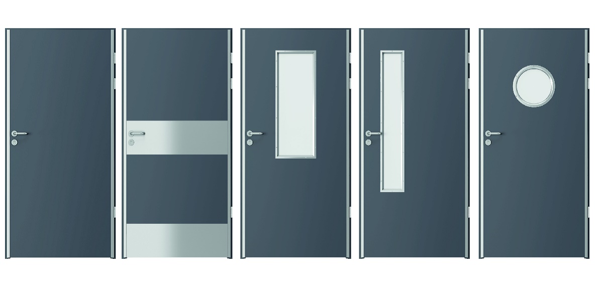 Двери Enduro - модельный ряд, цвет антрацит HPL