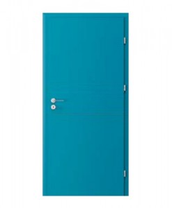 Двери CPL нестандартного цвета синий французский NCS S2050 R90B, CPL модель 1.1