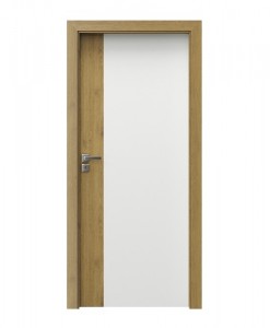 Межкомнатные двухцветные двери Porta Duo модель 4.0, сочетание - белая краска и ламинат дуб натуральный коробка
