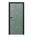 Двери Porta Loft 1.1, светлый бетон CPL и черная матовая коробка