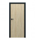 Двери с чёрной коробкой компланарной Porta Loft 1.1 цвет бук Скандинавский