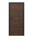 Двери Porta Loft 7.1 цвет коричневый дуб и черная матовая коробка