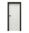 Двери Porta Loft 7.1 цвет белый дуб и черная матовая коробка