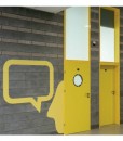 Двери желтого цвета RAL 1016 CPL модель 1.1