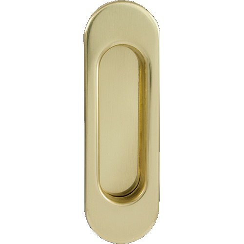 Ручка-захват для раздвижной двери, овальная, металлическая, золотая